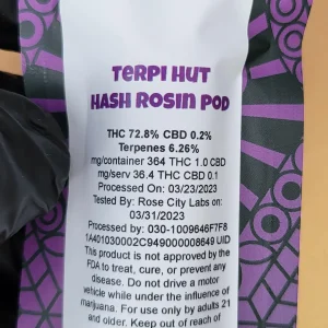 grape god hash rosin pod